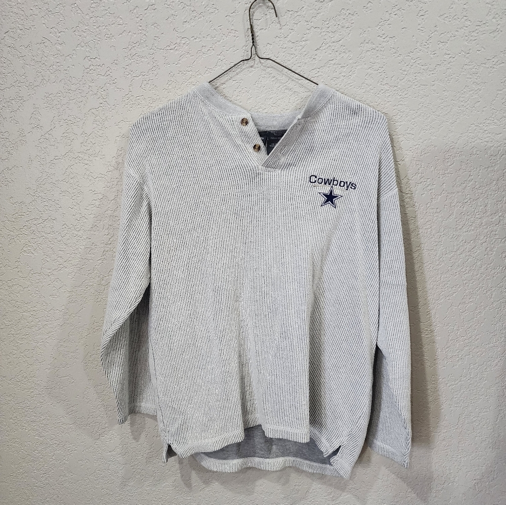 Vintage Pro edge Dallas cowboy long ribbed sleeve size M